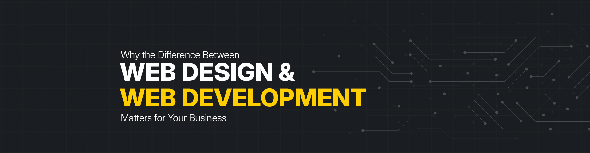 Web Design vs Web Development Banner