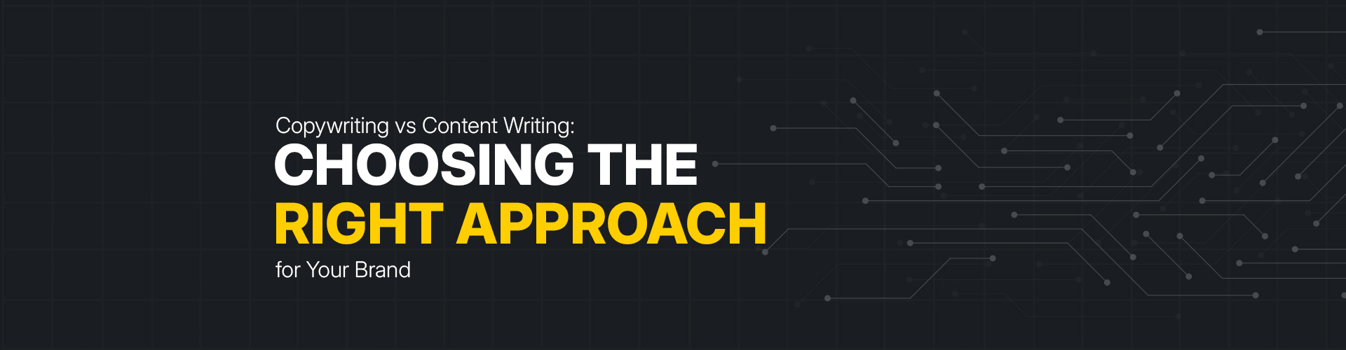 Copywriting vs Content Writing Banner
