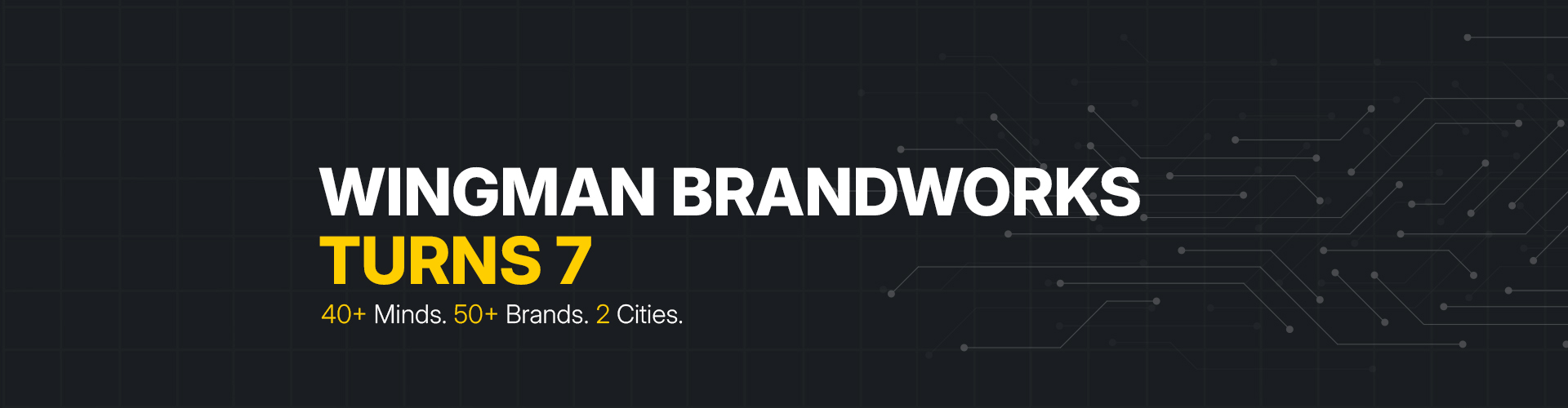 Wingman Brandworks Turns 7: A Journey of Growth with 40+ Team Members, 50+ Brands, Across 2 Cities